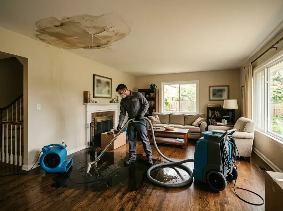 attic-pipe-burst-ceiling-drip-008 — frequently asked questions, Water Damage Restoration & Carpet Care in Le Mars, IA